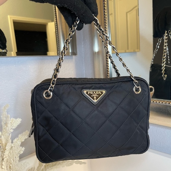 ❌SOLD❌🎀 Prada Camera Bag Quilted Tessuto Small - Picture 14 of 16